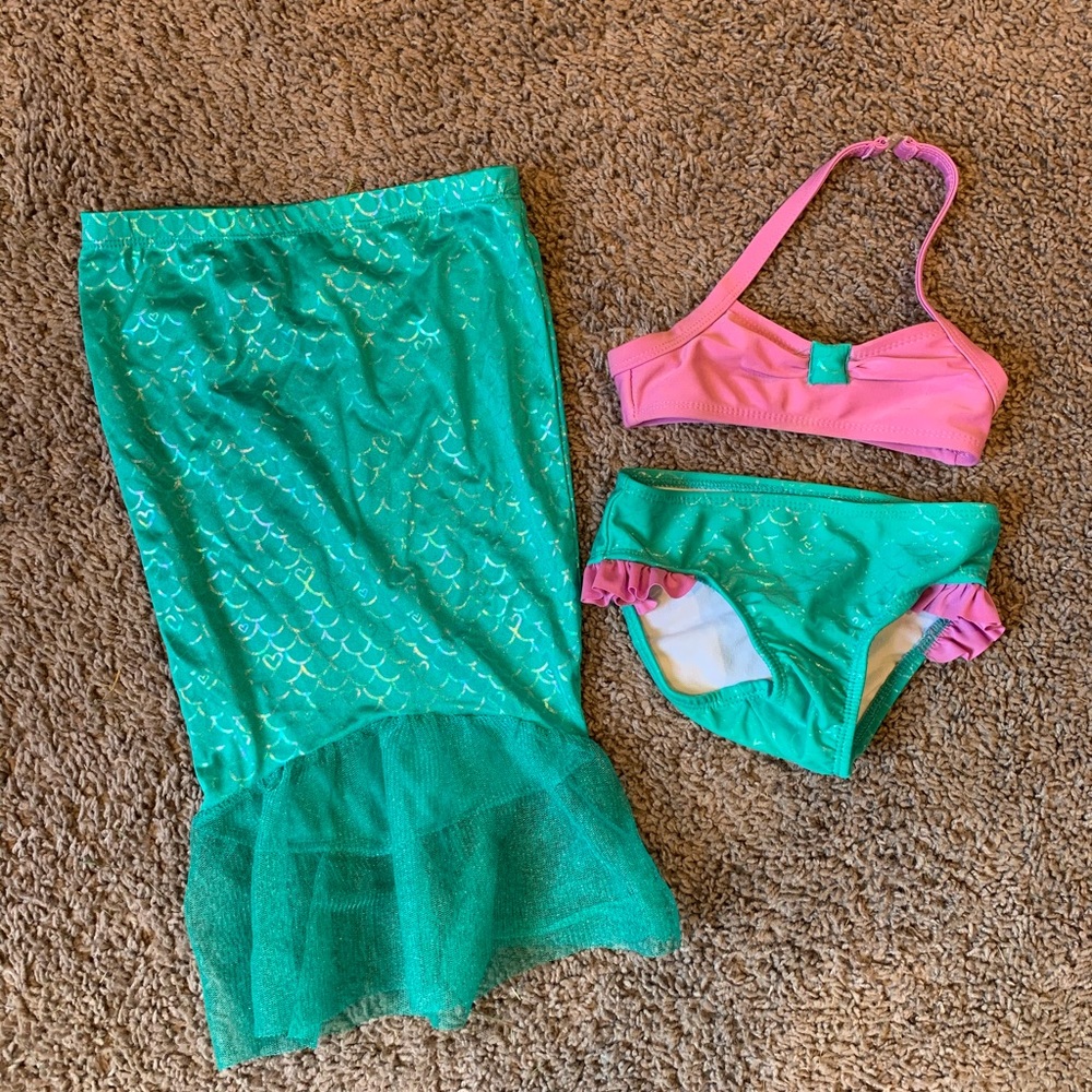 3 piece mermaid swimsuit